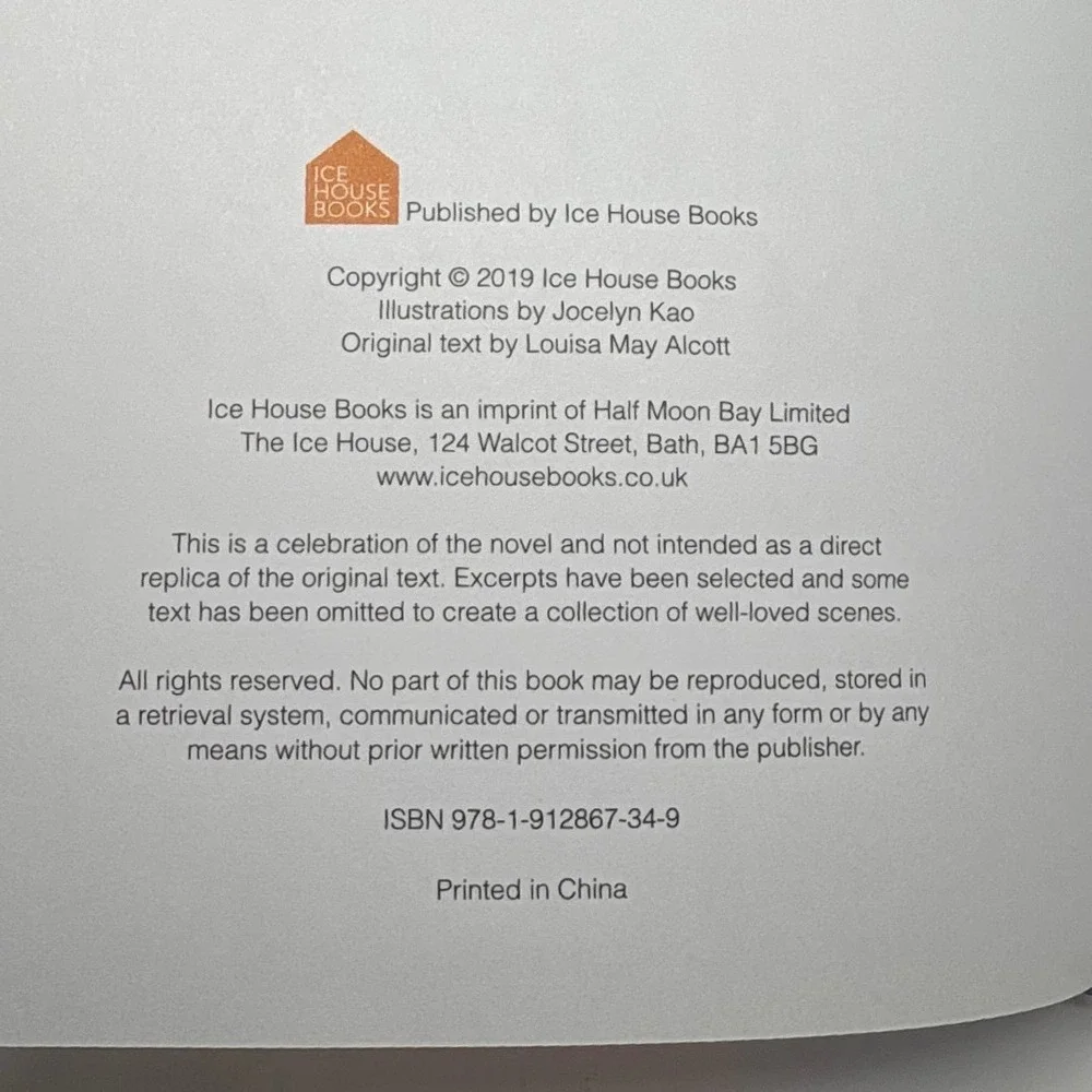 Classic Moments From Little Women Book Excerpts Louisa May Alcott Ice House Book